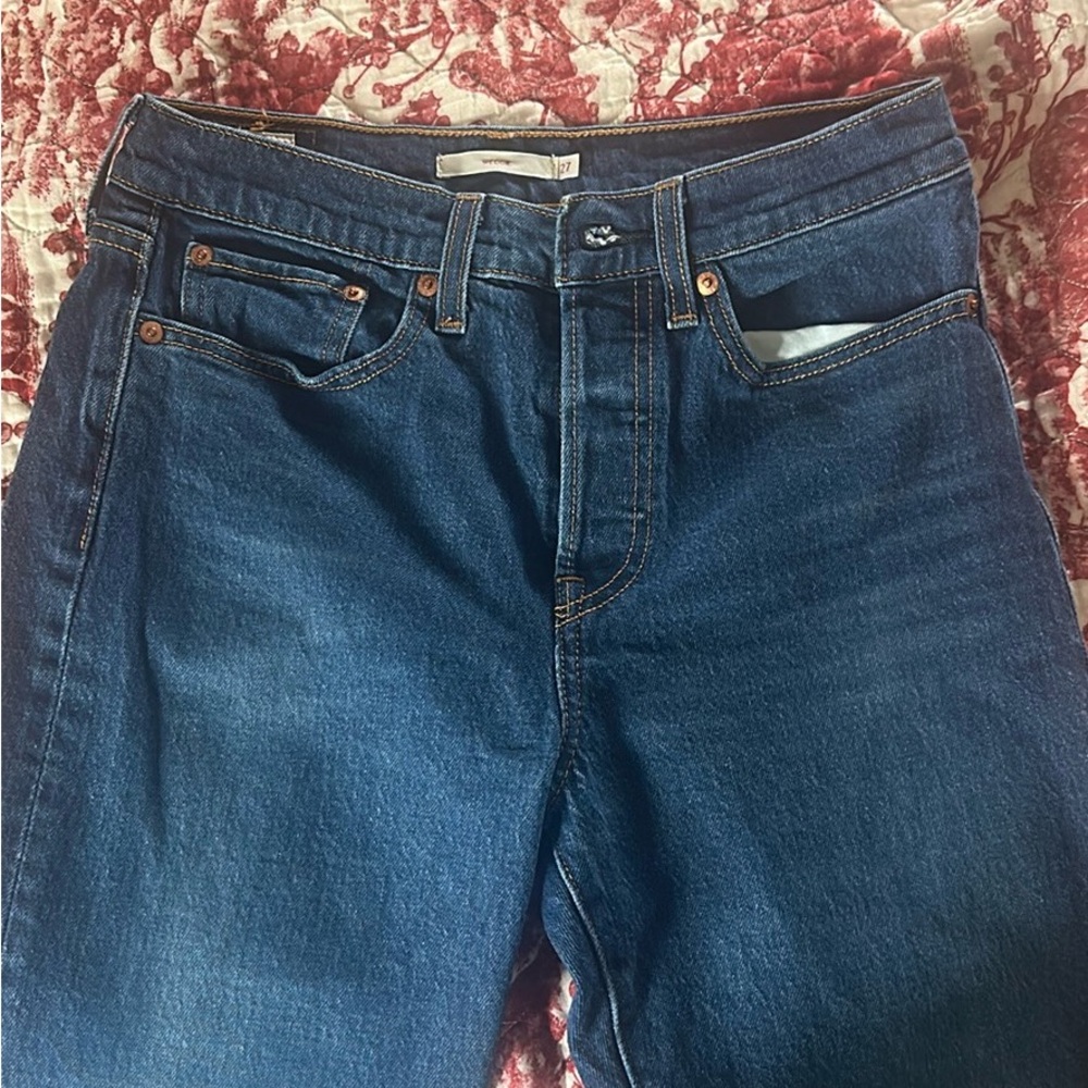 Levi's Women's Straight Leg Jeans - Dark Blue